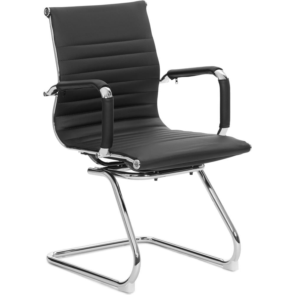 Комплект кресел Tetchair 2 шт Урбан С/Urban S (на полозьях) кож/зам, черный, 36-6 25816