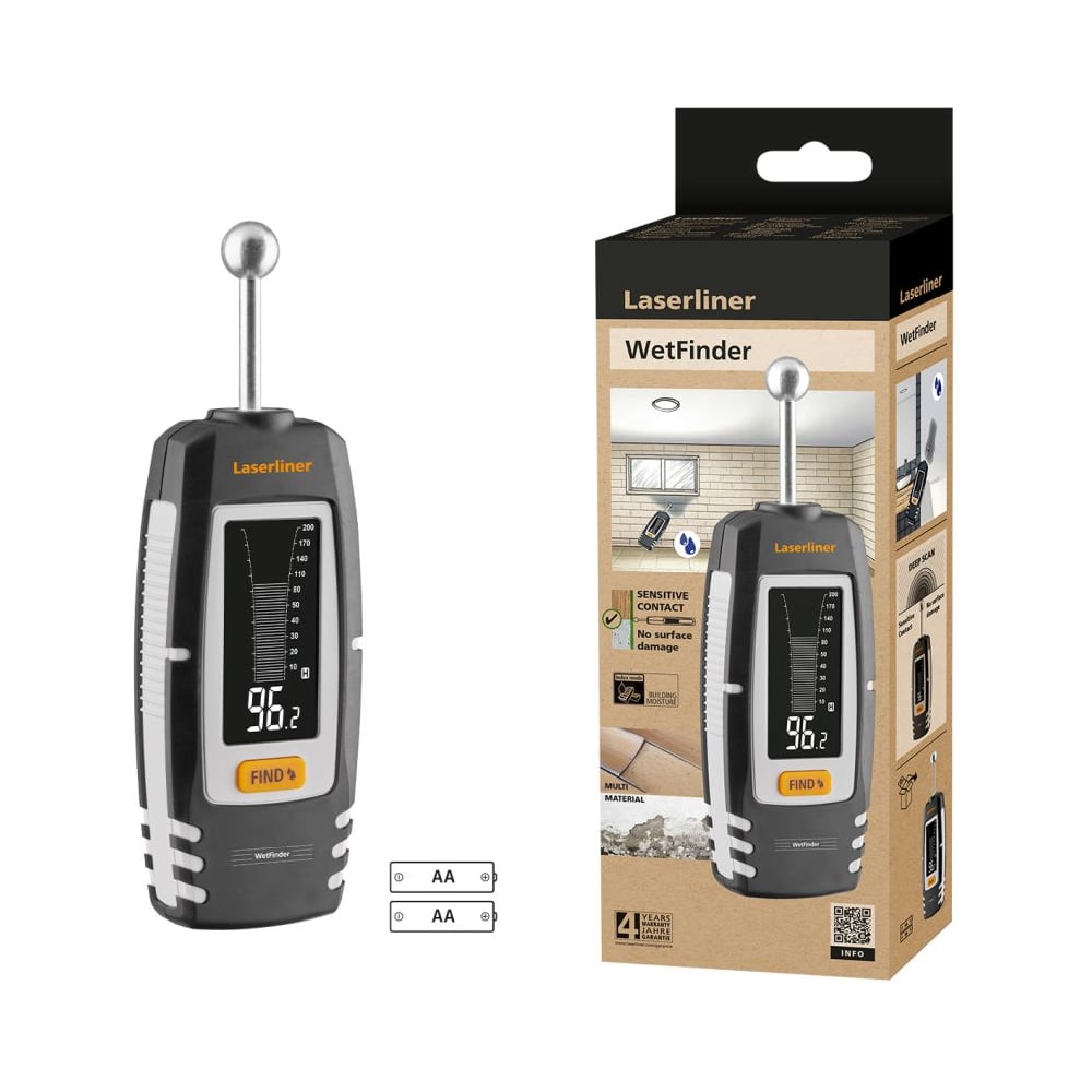 WetFinder Бесконтактный влагомер Laserliner 082.095E