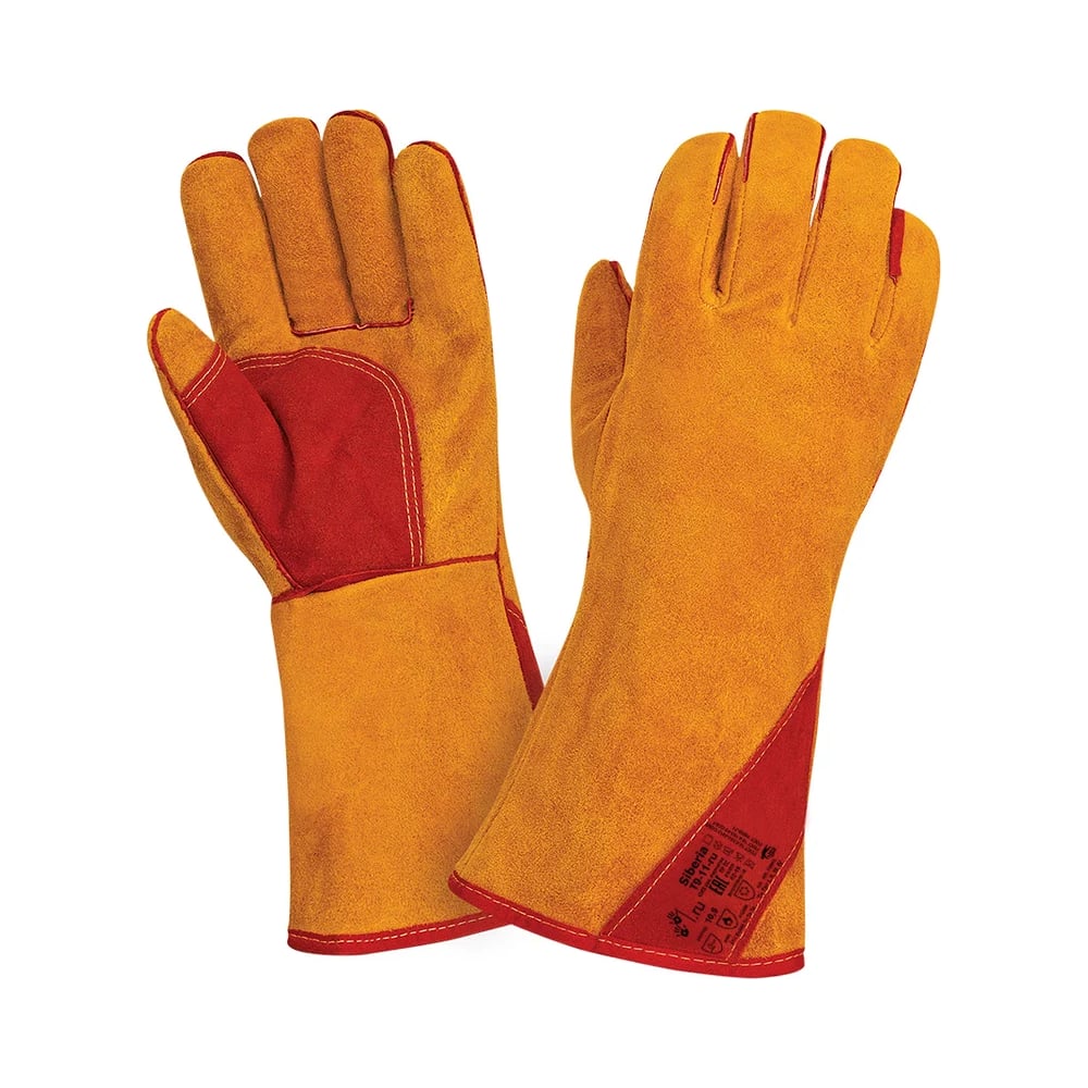 Перчатки 2Hands (краги) утепленные (Siberia) Т9-11-ru, р-р 9,5, спилок КРС/иск.мех, швы Kevlar Т9-11-ru - 9,5 Siberia