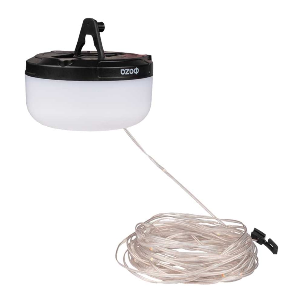 Кемпинговый светильник-гирлянда ФАZА AccuF5-L5W/L36/G80 RGB+теплый свет, 10м, 18650 Li-ion, 1200мАч, Type-c в комплекте, магнитное крепление IP44 5044531