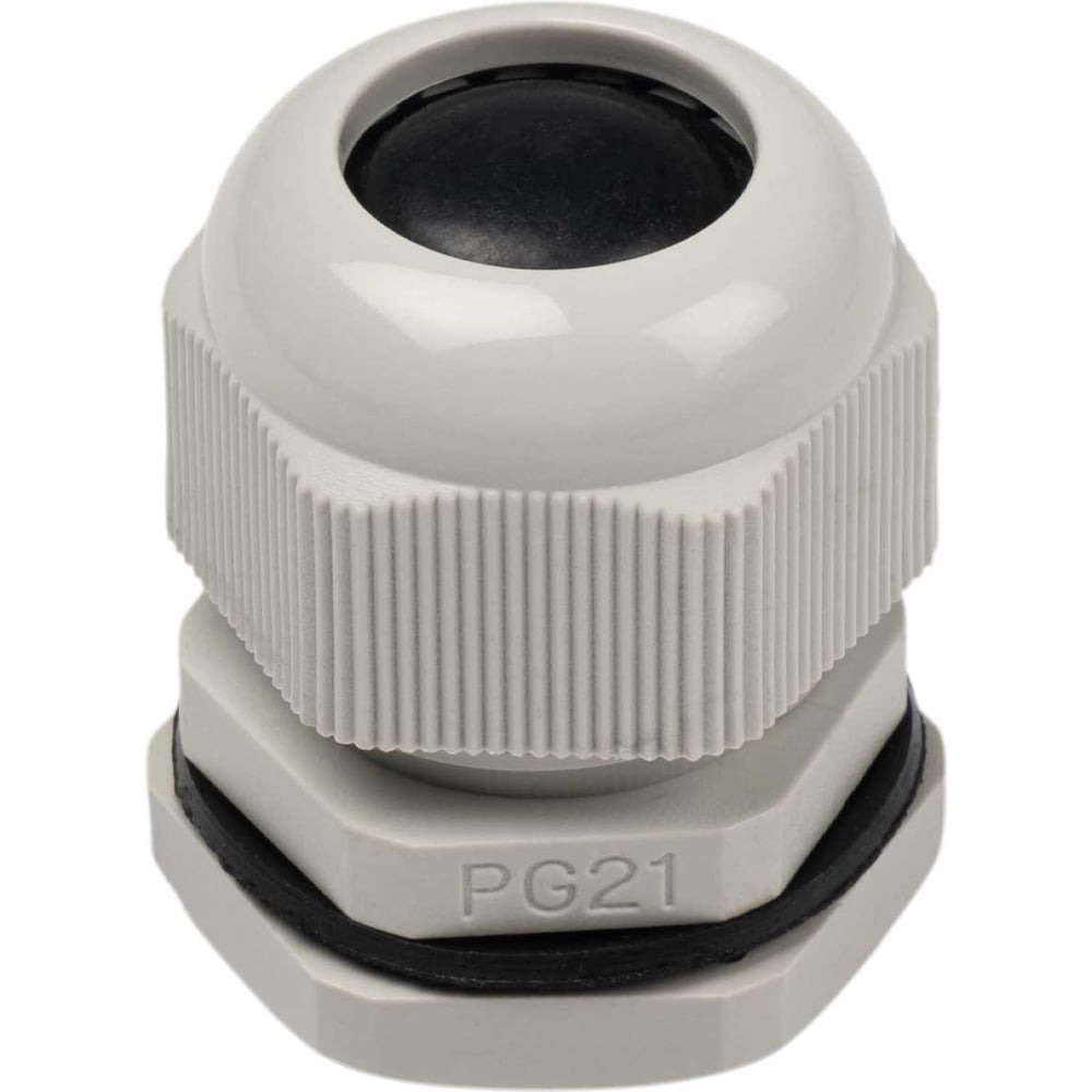 Кабельные вводы (сальники) Jazzway PCG PG21 IP68 (упаковка 50 шт) d отверстия 29 мм, d провода 12-18 мм, серый 5076495