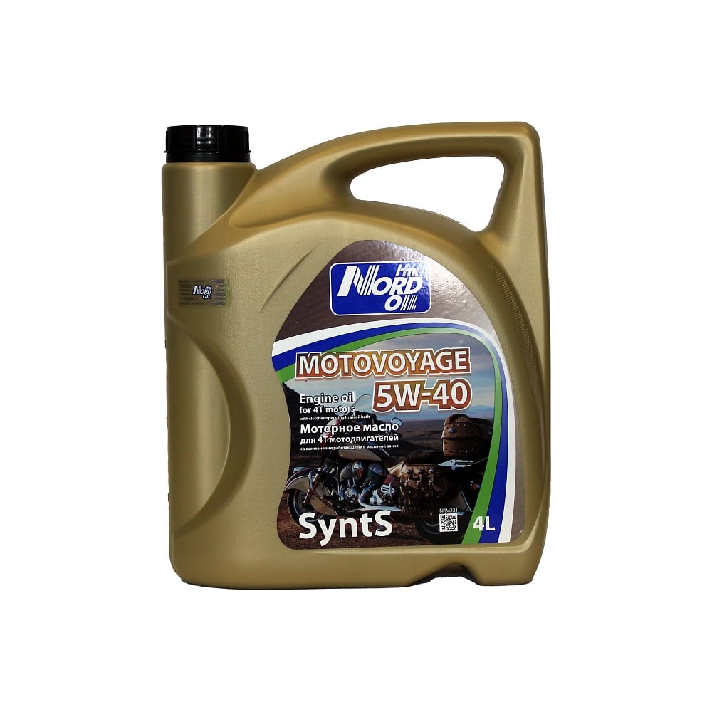 Изображение товара Моторное масло NORD OIL MOTO VOYAGE 5W-40 SyntS 4л NRM231 Изображение товара Моторное масло NORD OIL MOTO VOYAGE 5W-40 SyntS 4л NRM231