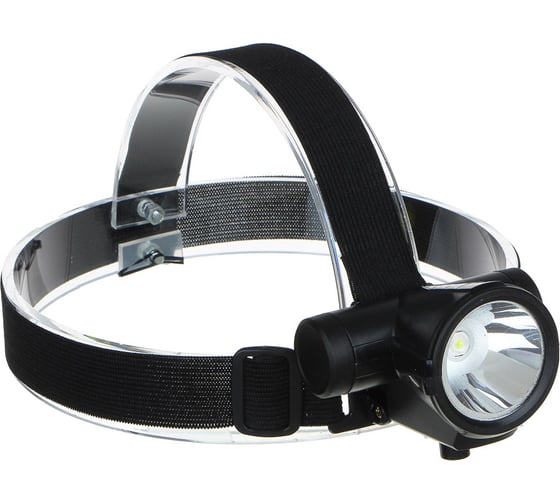 Изображение товара Фонарь ЕРМАК налобный, 1 LED, 3 Вт, 7х8см, 2 режима, 1200мАч, USB кабель, пластик 221-018