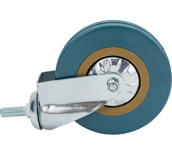 Изображение товара Колесо поворотное на штыре (125 мм; М12; ПВХ) Левша У7-12504