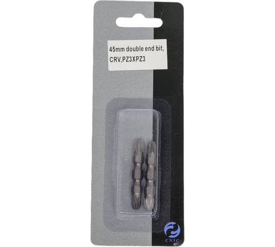 Изображение товара Бита крестовая двухсторонняя (2 шт; РZ3хРZ3x45 мм; CrV; хвостовик Е1/4") CNIC 56897