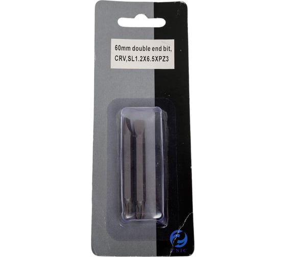 Изображение товара Биты комбинированные (2 шт; РZ3-SL6.5x1.2x60 мм; CrV; хвостовик C1/4") CNIC 56912