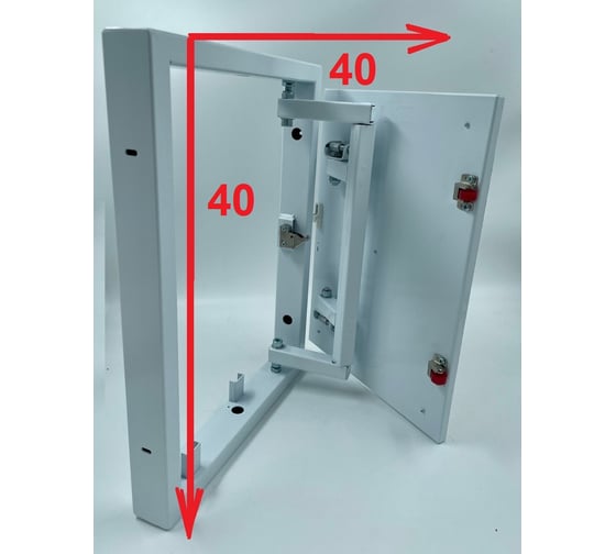 Изображение товара Скрытый металлический люк ВИЕНТО с регулируемой петлей, 400x400 Л4040МС
