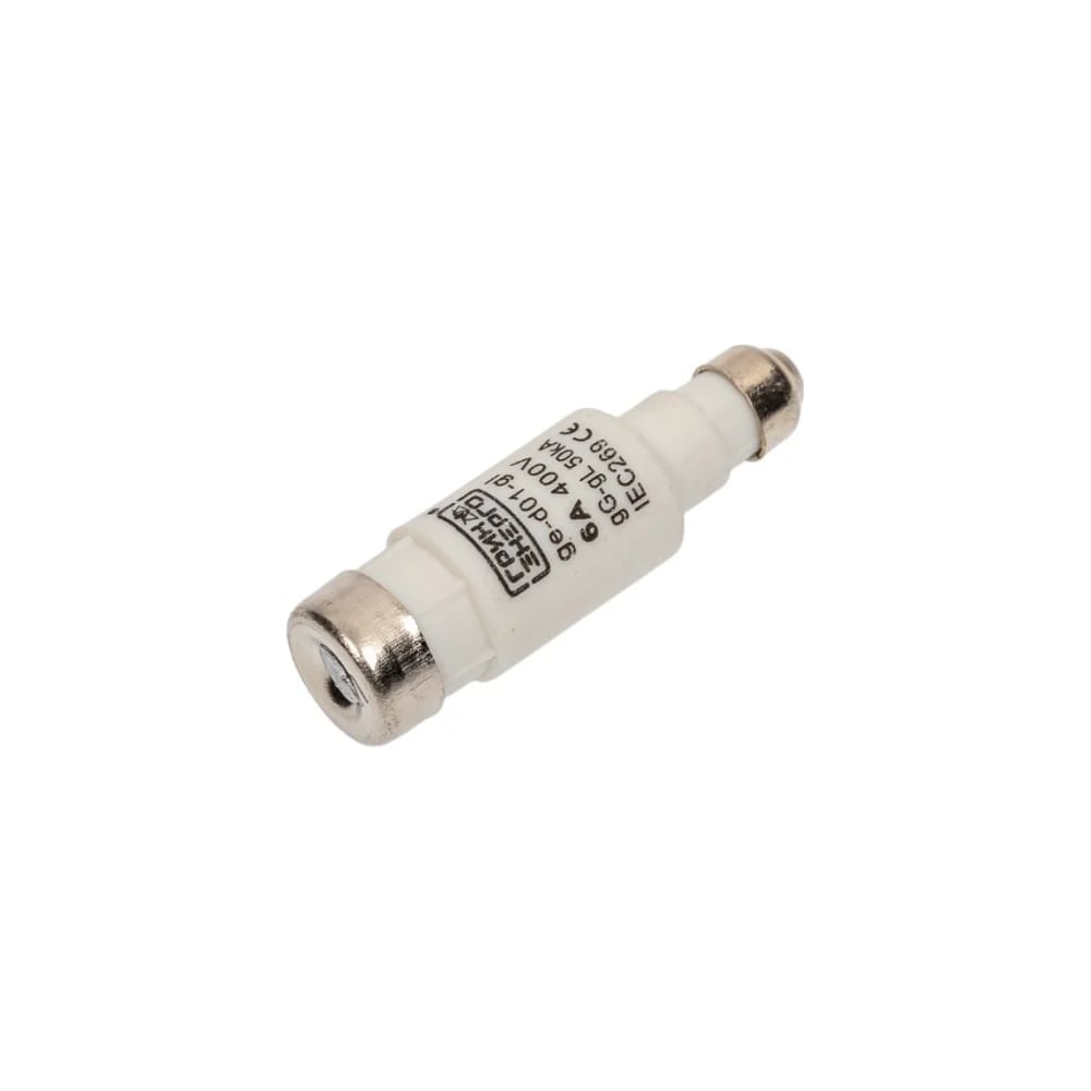 Предохранитель ГРИНЭНЕРГО D01 gL/gG 6A 400V (упак. 10 шт) ge-d01-gl-6a-400v-010