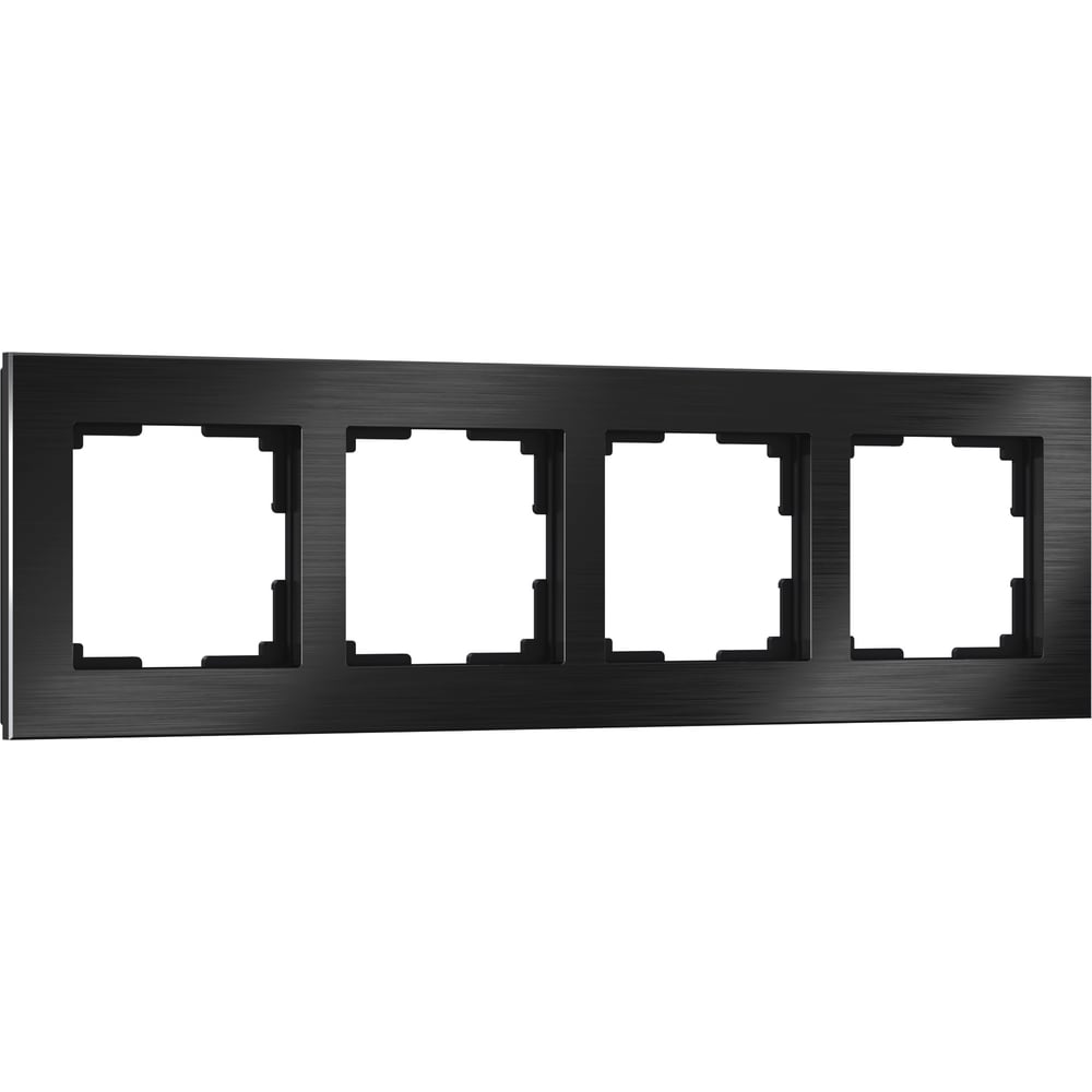Изображение товара Рамка из металла на 4 поста Werkel Аluminium WL11-Frame-04 (черный алюминий) a039119 Изображение товара Рамка из металла на 4 поста Werkel Аluminium WL11-Frame-04 (черный алюминий) a039119