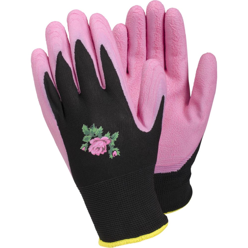 Хозяйственные нейлоновые перчатки TEGERA, цвет розовый, размер 6 90067-6 - фото 1