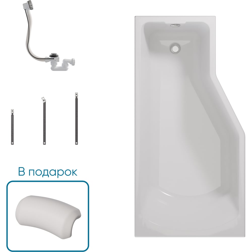Изображение товара Ванна 1Marka КОНВЕЙ/CONVEY 1500x750 L, комплект Стандарт 2 П 01 kon1575л кс2+п Изображение товара Ванна 1Marka КОНВЕЙ/CONVEY 1500x750 L, комплект Стандарт 2 П 01 kon1575л кс2+п