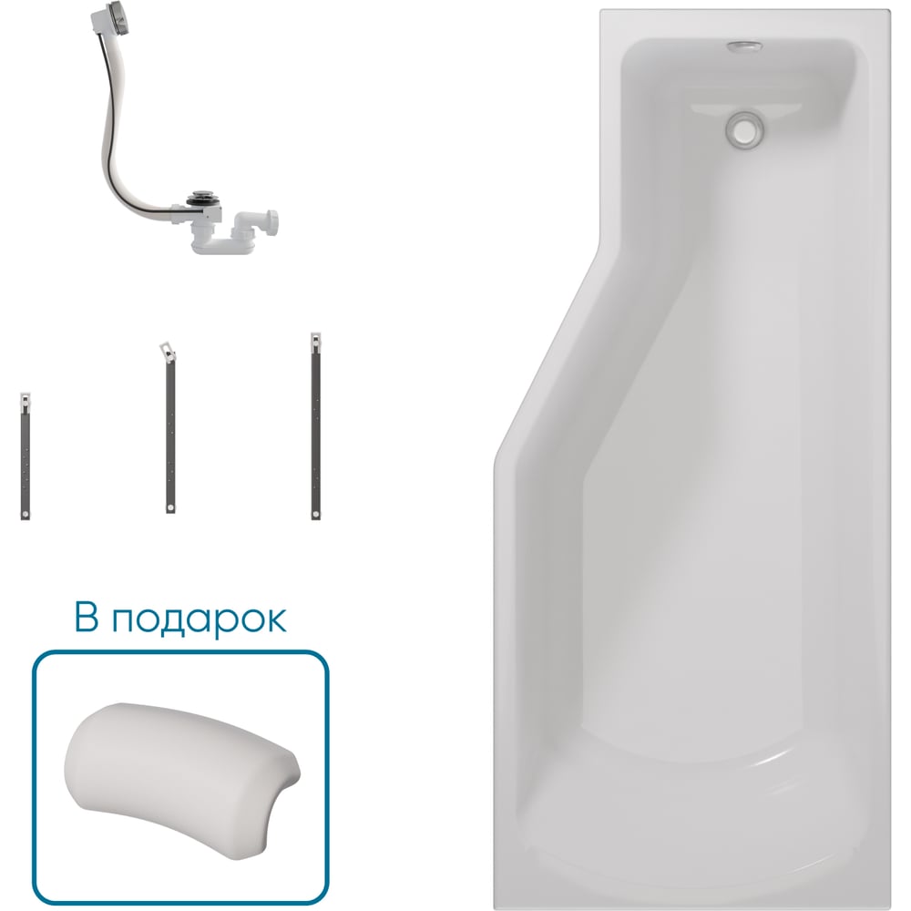 Изображение товара Ванна 1Marka КОНВЕЙ/CONVEY 1700x750 R, комплект Стандарт 2 П 01 kon1775п кс2+п Изображение товара Ванна 1Marka КОНВЕЙ/CONVEY 1700x750 R, комплект Стандарт 2 П 01 kon1775п кс2+п