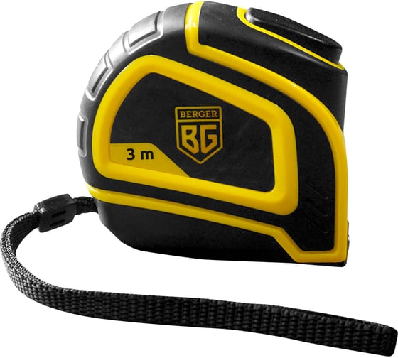 Изображение товара Рулетка Berger BG ударопрочная, с автостопом, 3м, 19мм BG1757