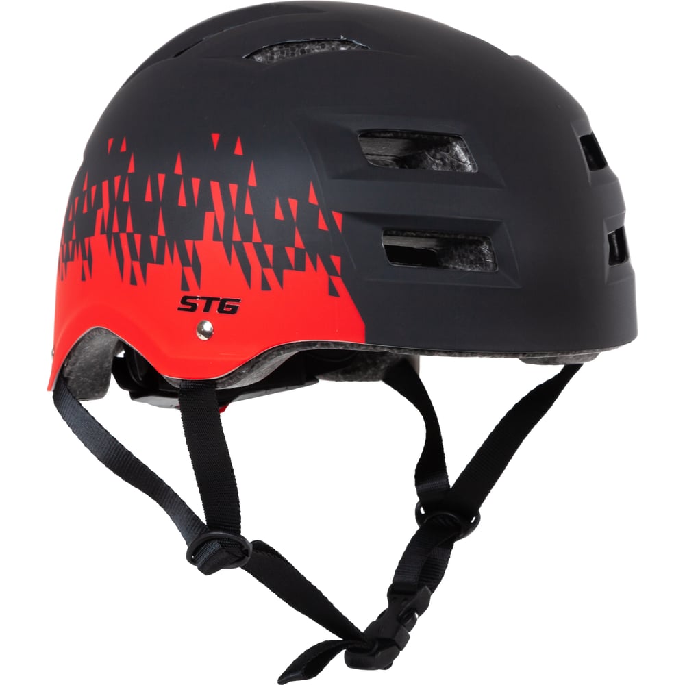 Изображение товара Шлем STG Х106925 для велосипедистов роллеров и скейтбордистов черно-красный