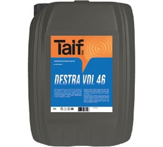 Изображение товара Масло компрессорное 20 л TAIF DESTRA VDL 46 213035