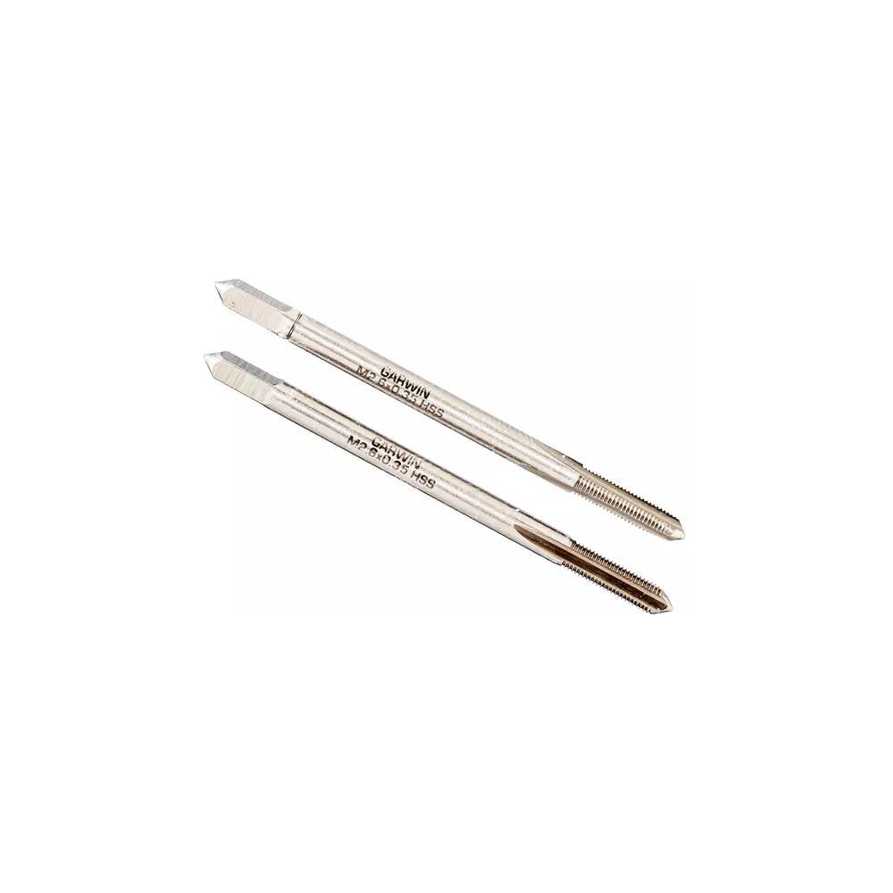 Метчики ручные GARWIN Mf2,6x0.35, DIN 2181, HSS, 6H, комплект из 2 штук GM-TF026035