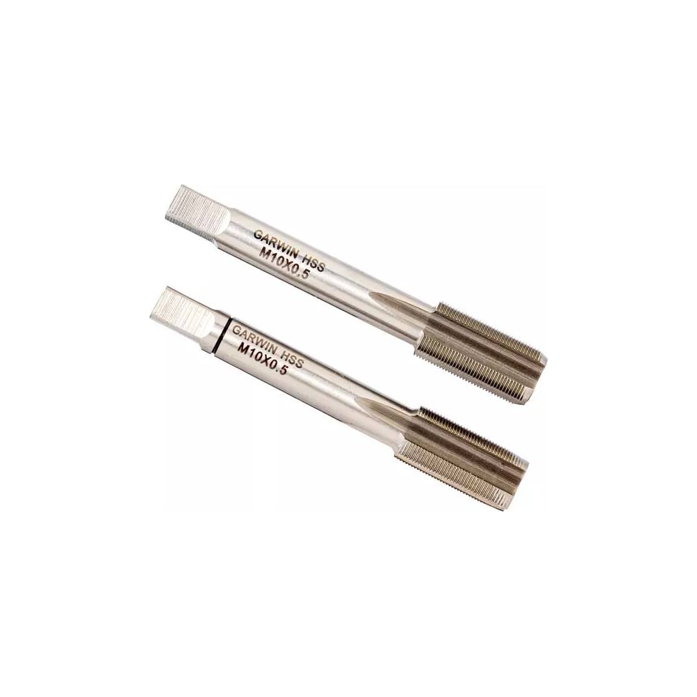 Изображение товара Метчики ручные GARWIN Mf10x0.5, DIN 2181, HSS, 6H, комплект из 2 штук GM-TF100050 Изображение товара Метчики ручные GARWIN Mf10x0.5, DIN 2181, HSS, 6H, комплект из 2 штук GM-TF100050