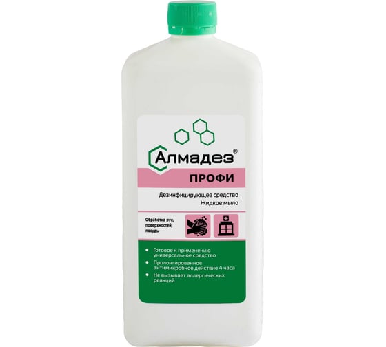 Изображение товара Дезинфицирующее средство АЛМАДЕЗ Профи мыло 1 л крышка МАП-83