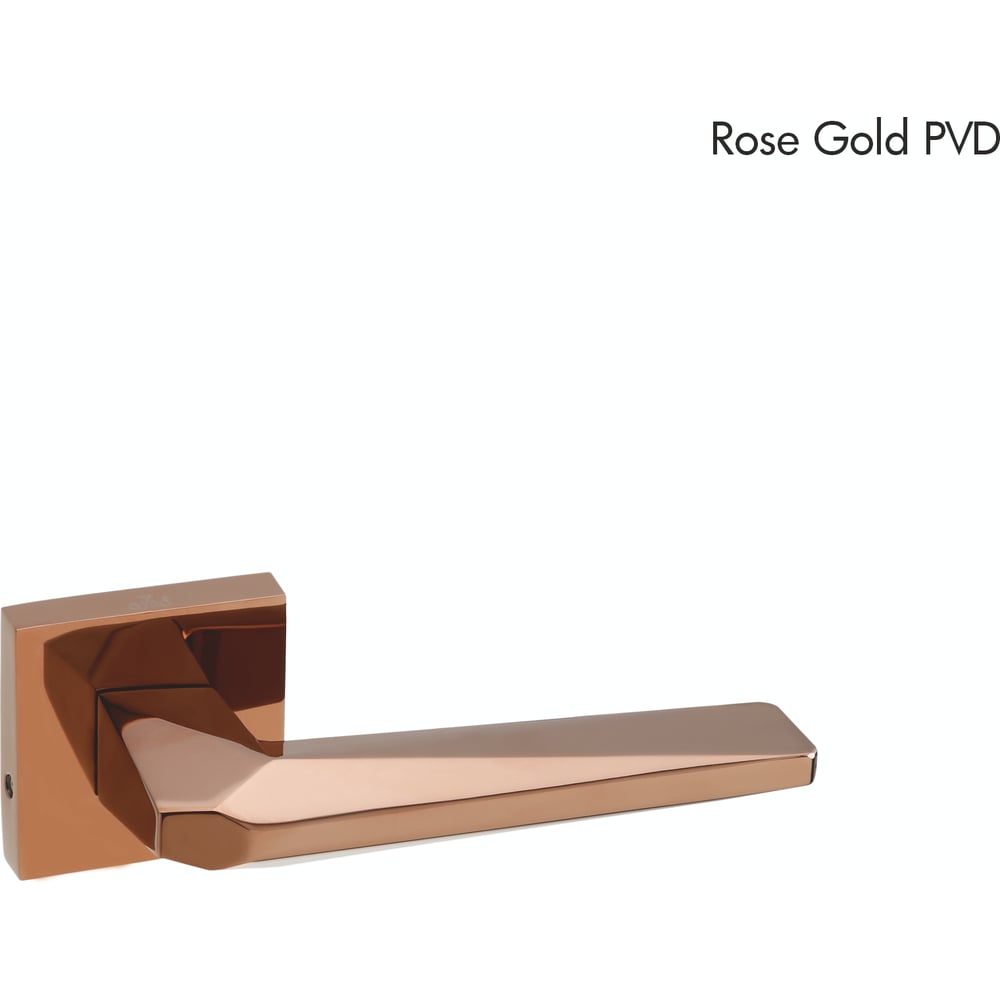 Ручка дверная на квадратной розетке HAUSKRAFTER 1953, золото O-1953-Rose-Gold