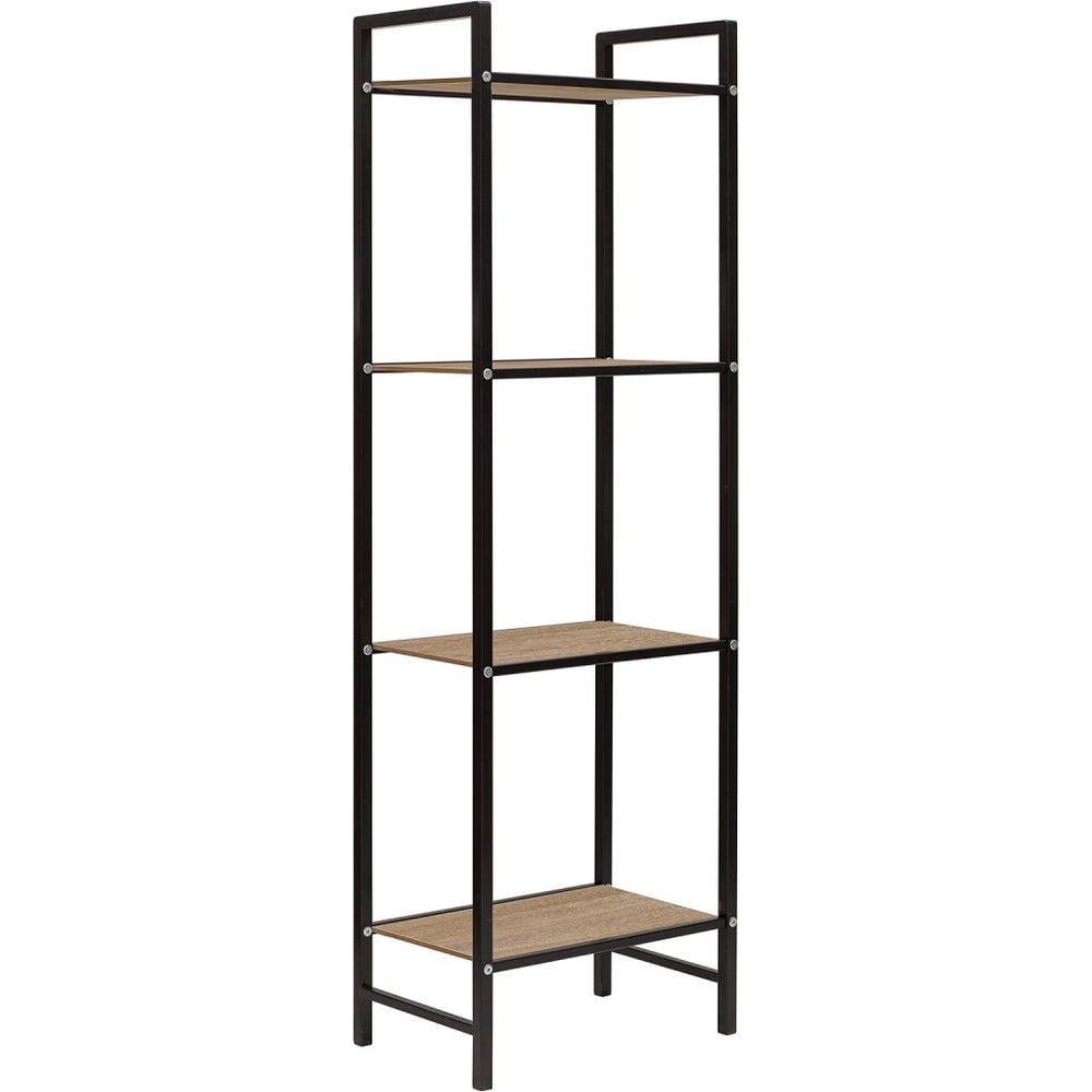 Стеллаж GreenWeen ALTO SMART, черный, ЛМДФ Дуб Каселла, 45x30x145 мм GW-ALTO-SMART-450B-LD-R