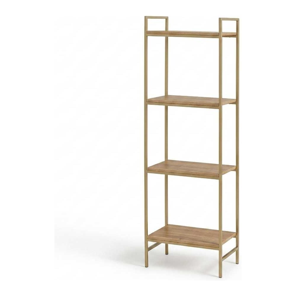 Стеллаж GreenWeen ALTO, золотой, дуб, 45x30x145 мм GW-ALTO-450W-G