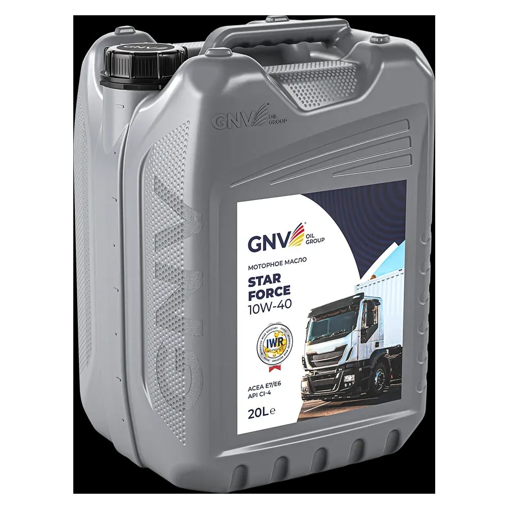 Изображение товара Масло моторное GNV Star Force 10W-40 CI-4, ACEA E6/E7, MAN M 3477, 20 л GTF1011504314511040020