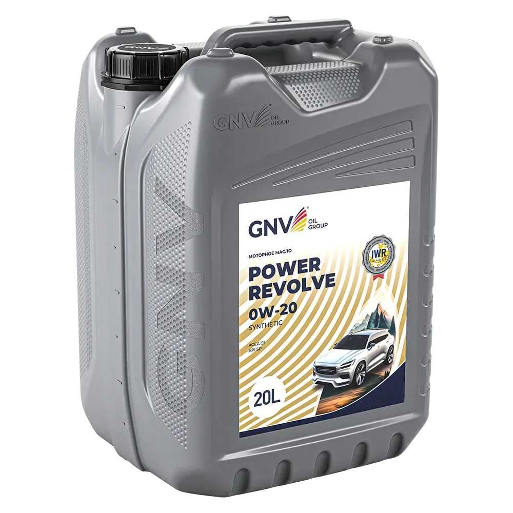 Изображение товара Масло моторное GNV Power Revolve 0W-20 Synthetic, ACEA C5, Volvo VCC RBS0-2AE, 20 л GPR1M20454040130020020