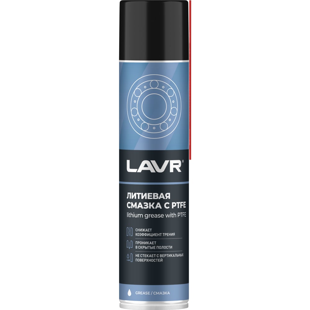 Изображение товара Смазка литиевая LAVR с PTFE Ln2616 Изображение товара Смазка литиевая LAVR с PTFE Ln2616