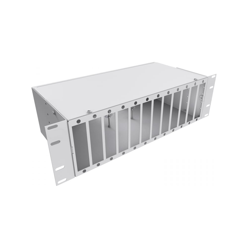 Кросс оптический KOSCAB 19'' укомплектованный 3U, 64 порта LC/UPC duplex, 50/125 мкм ОМ3 (планки, сплайс-кассета 4шт, пигтейлы, КДЗС, адаптеры) серый RAL 7035шт КОС-КС-3U-64-2LC/U-503-SP1.5G1AY