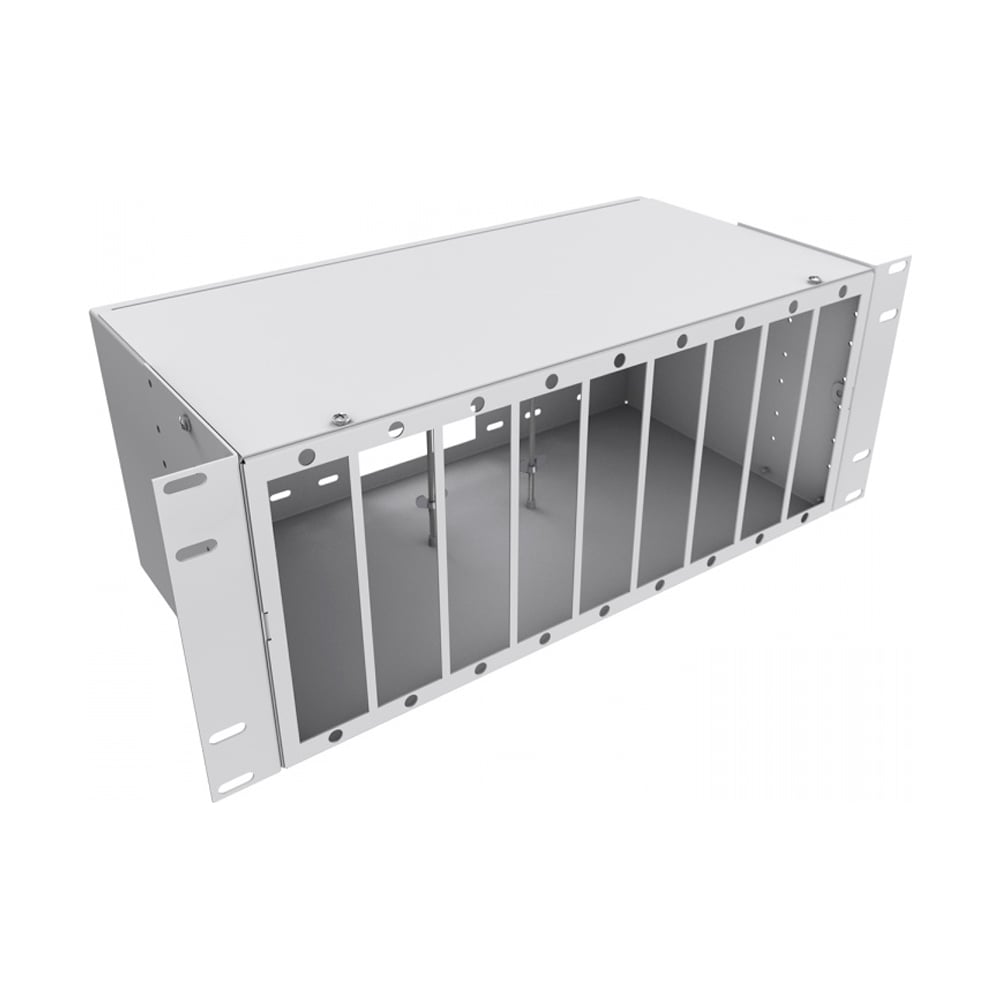 Кросс оптический KOSCAB 19'' укомплектованный 4U, 144 порта LC/APC duplex, 9/125 мкм (планки, сплайс-кассета 9шт, пигтейлы, КДЗС, адаптеры) серый RAL 7035шт КОС-КС-4U-144-2LC/A-9-SP1.5G6AY