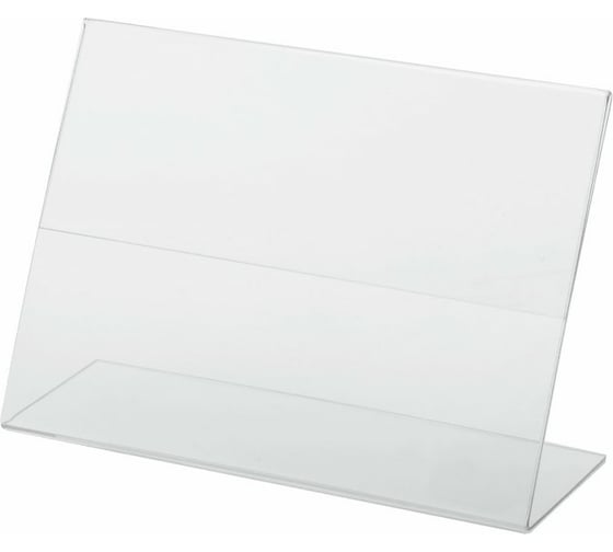 Изображение товара Держатель для ценника BRAUBERG настольный, малый, 150х105 мм, А6, горизонтальный, односторонний 290415