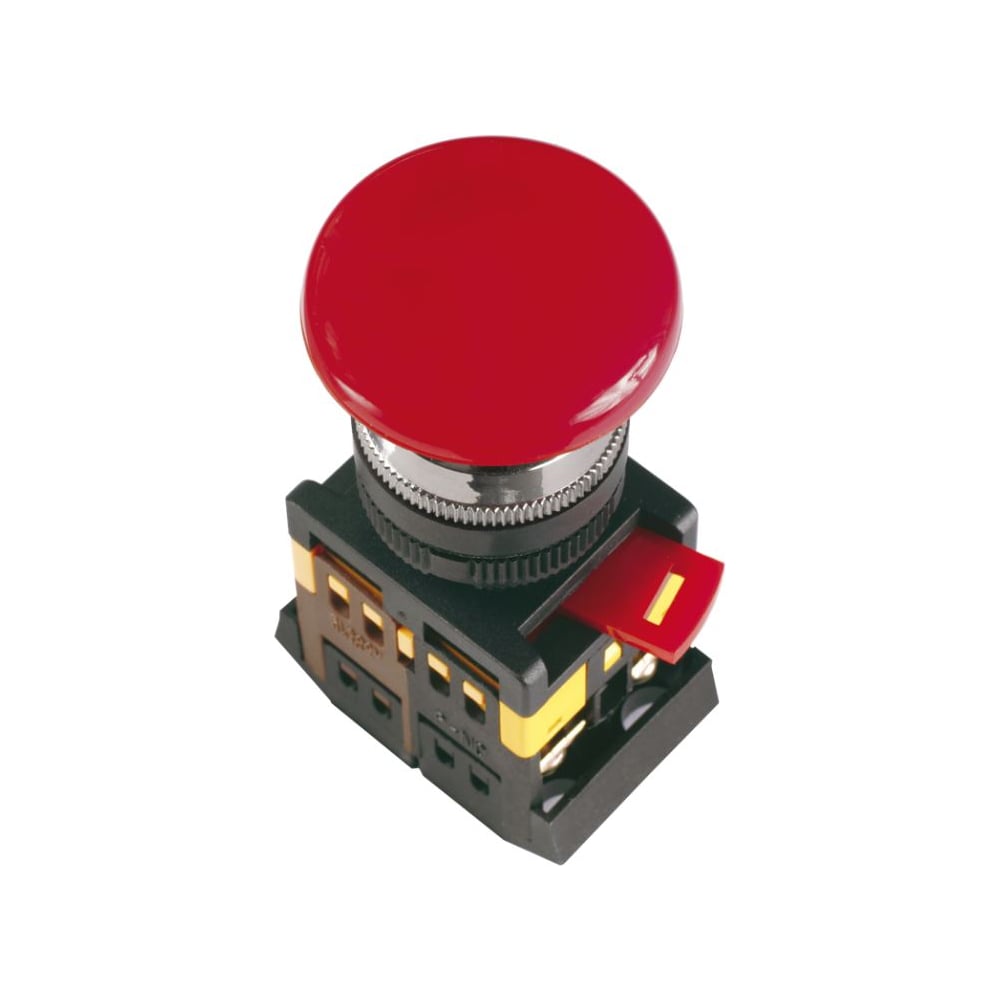 Кнопка GENERICA AEAL-22 Грибок фикс. красный 240В NO+NC BBG60-AEAL-K04
