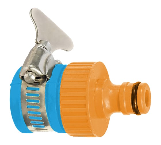 Изображение товара Штуцер пластиковый с хомутом для шланга 3/4" Yard 64-2-014