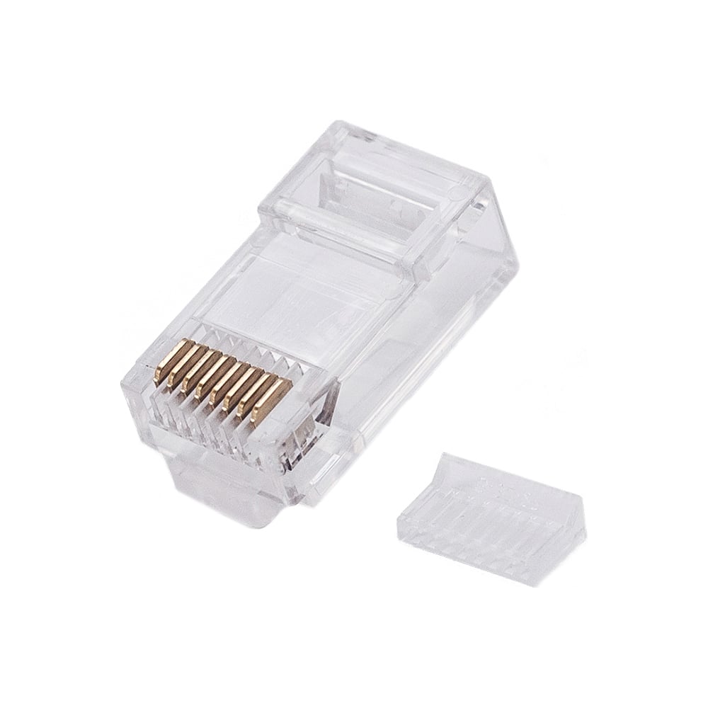 Изображение товара Коннектор Filum FL-PG-U6-WIB Cat 6, UTP, RJ45(8p8c), со вставкой, 50мкд, универсальный, для одножильного и многожильного кабеля, 100 шт, 00-01293266 Изображение товара Коннектор Filum FL-PG-U6-WIB Cat 6, UTP, RJ45(8p8c), со вставкой, 50мкд, универсальный, для одножильного и многожильного кабеля, 100 шт, 00-01293266