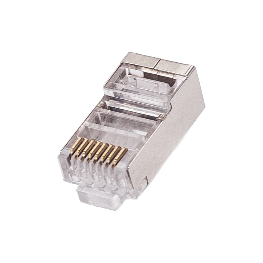 Изображение товара Коннектор Filum FL-PG-SH5E Сat 5e, STP, RJ45(8p8c), 50мкд, универсальный, для одножильного и многожильного кабеля, 100 шт, 00-01293260 Изображение товара Коннектор Filum FL-PG-SH5E Сat 5e, STP, RJ45(8p8c), 50мкд, универсальный, для одножильного и многожильного кабеля, 100 шт, 00-01293260