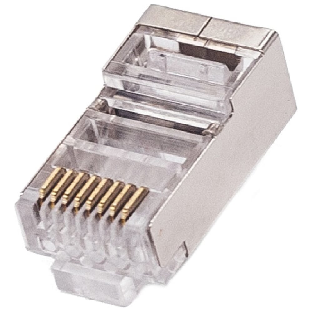 Изображение товара Коннектор Filum FL-PG-SH6-LT Cat 6, STP, RJ45(8p8c), 6мкд, универсальный, для одножильного и многожильного кабеля, 100 шт, 00-01293269 Изображение товара Коннектор Filum FL-PG-SH6-LT Cat 6, STP, RJ45(8p8c), 6мкд, универсальный, для одножильного и многожильного кабеля, 100 шт, 00-01293269