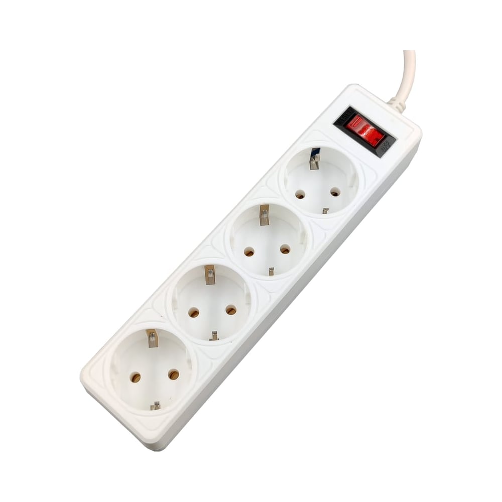 Сетевой фильтр 5bites GARDA 4S / 3*0.75мм2 / 1м / WHITE SP4W-510