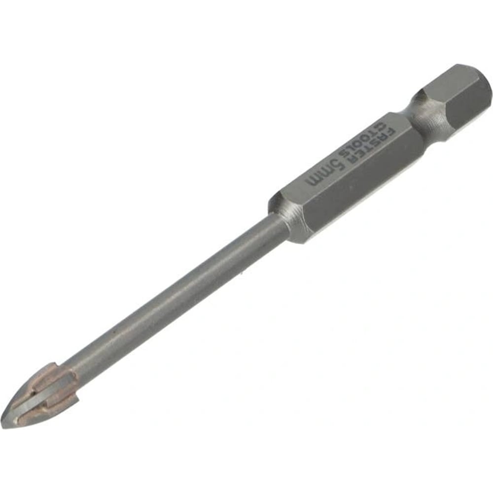 Сверло FASTER TOOLS для стекла и плитки, 4-лезвийное, 5.0 мм, длина 75 мм FT228-07