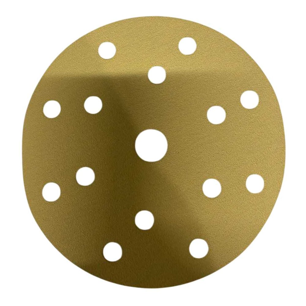 Изображение товара Круг шлифовальный PremFix Velcro AO Yellow Р120 (Ø150мм /15 отв.), упак. 50 шт Y25.6.15H.120 Изображение товара Круг шлифовальный PremFix Velcro AO Yellow Р120 (Ø150мм /15 отв.), упак. 50 шт Y25.6.15H.120