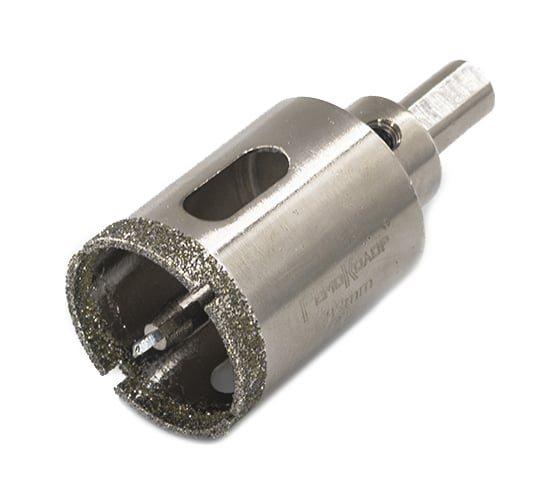 Изображение товара Коронка алмазная с центрирующим сверлом по стеклу и керамограниту (32x67 мм) РемоКолор 35-4-432