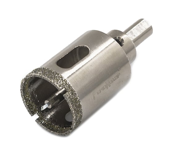 Изображение товара Коронка алмазная с центрирующим сверлом по стеклу и керамограниту (25x67 мм) РемоКолор 35-4-425