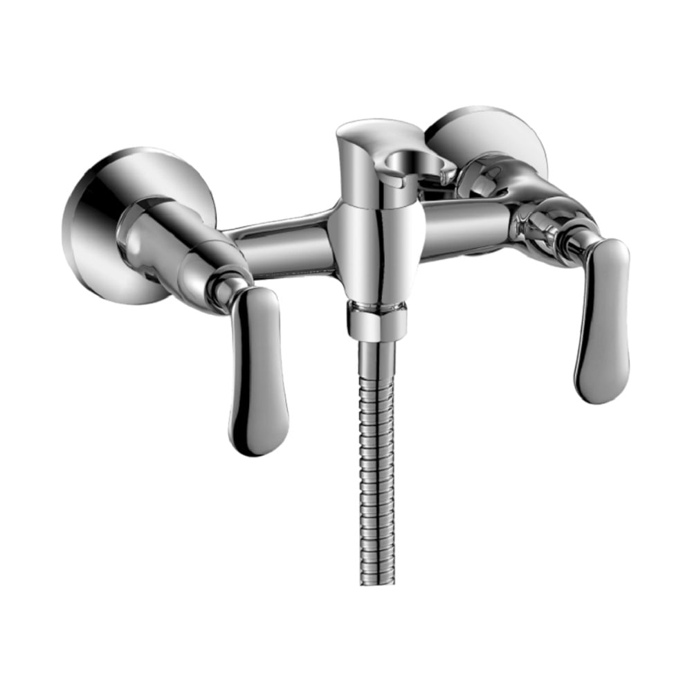 Изображение товара Смеситель для ванны и душевой кабины OUTE T7704 двухвентильный хром латунь