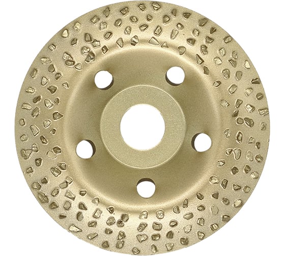 Изображение товара Круг шлифовальный чашечный по дереву (125x22.2 мм; карбид вольфрама; вогнутый; 8 зерно FEPA) РемоКолор 74-0-532