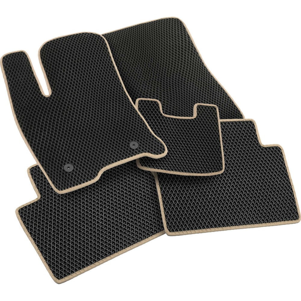 Изображение товара Коврики Vicecar ЕВА для BMW X1 E84 2009-2015 бежевые салонные защитные