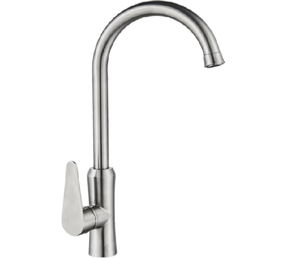 Изображение товара Смеситель для кухни OUTE матовый хром, нержавеющая сталь, 370 мм T40513B-1