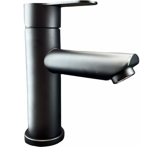 Изображение товара Смеситель для раковины OUTE черный цвет, высота 162 мм, нержавеющая сталь SUS 304 T40101H