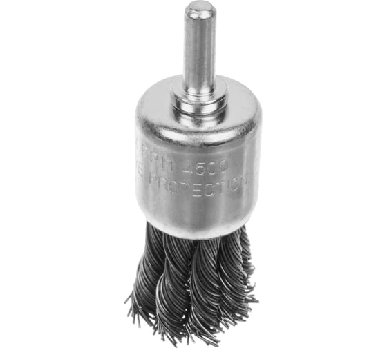 Изображение товара Щетка-крацовка кистевая со шпилькой (25 мм; витая стальная проволока) РемоКолор 45-2-503