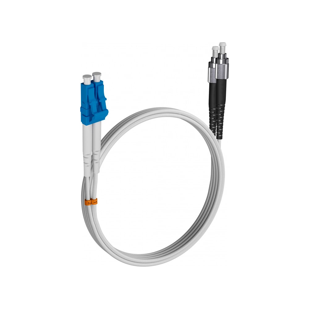 Шнур оптический KOSCAB dpc LC/UPC-FC/UPC G657.A1 2.0мм 82м LSZH (патч-корд) шт КОС-DPC-G657.A1-LC/U-FC/U-2.0-82
