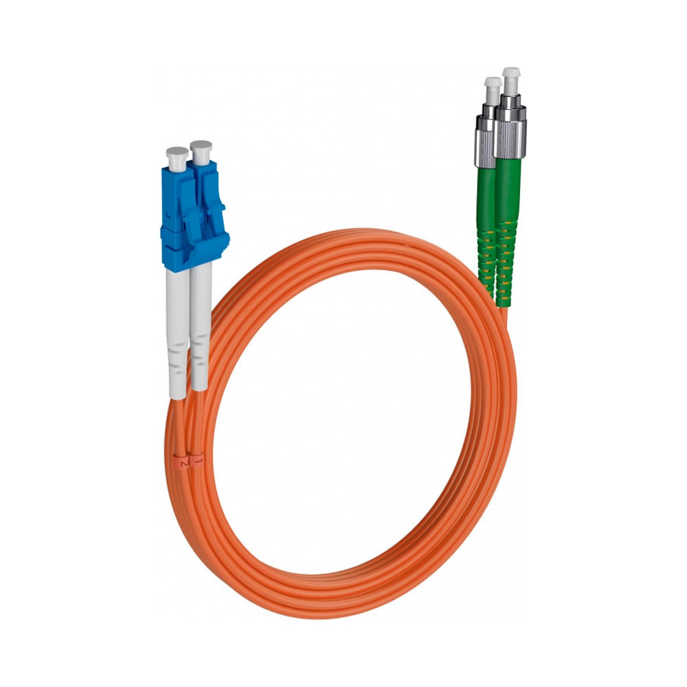 Шнур оптический KOSCAB dpc LC/UPC-FC/UPC 62.5/125 3.0мм 17м LSZH (патч-корд) шт КОС-DPC-62.5-LC/U-FC/U-3.0-17