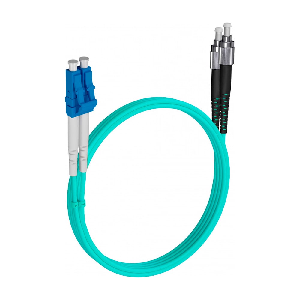 Шнур оптический KOSCAB dpc LC/UPC-FC/UPC 50/125 OM3 3.0мм 1м LSZH (патч-корд) шт КОС-DPC-503-LC/U-FC/U-3.0-1